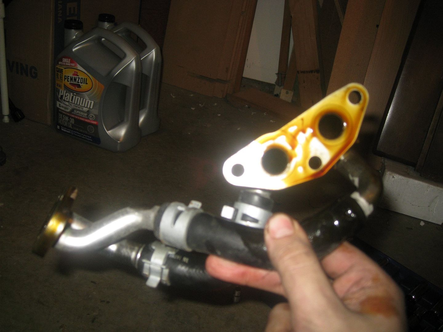 DIY Oil Cooler Line, Exhaust Manifold Removal, Splash Guard Removal